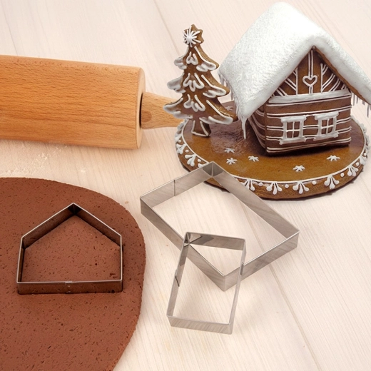 Set complet pentru căsuță din turtă dulce 3D