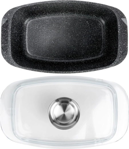 Suprafață antiaderentă din granit pentru gătit cu minim de grăsime