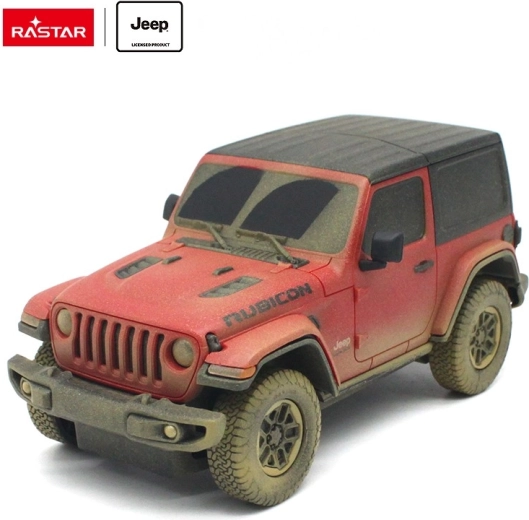 Jeep Wrangler Rubicon cu telecomandă 1:24 Rastar (versiunea Muddy) - 1 bucată