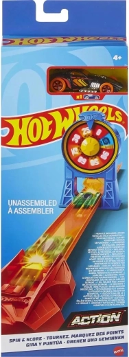Hot Wheels Spin and Score Stunt Set – pistă cascadorii cu disc rotativ