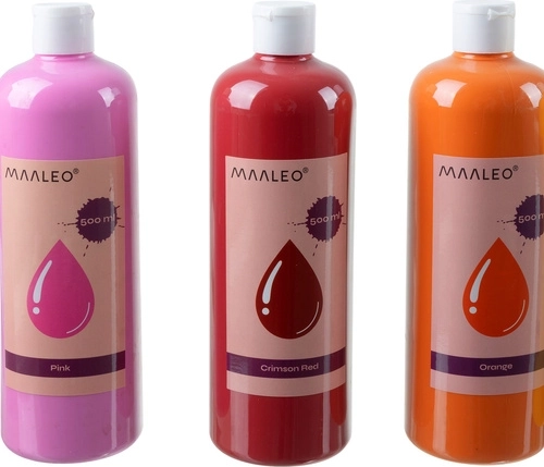 18 culori intense în recipient de 500 ml