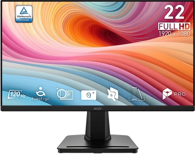 Monitor MSI PRO MP225 E12VL 21,45" FHD 120 Hz negru