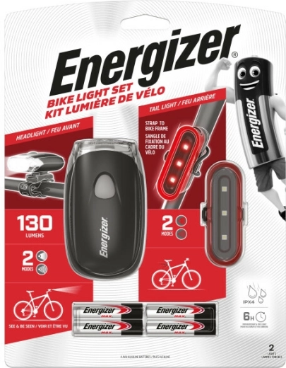 Energizer set de lumini față și spate pentru bicicletă, 4× AAA