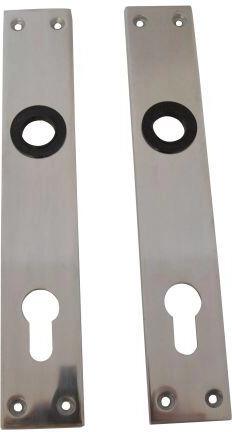 Placă de ușă din aluminiu pentru cilindru 90 mm (1 pereche)