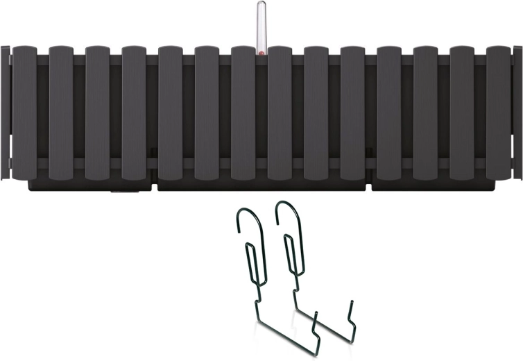 Jardiniere suspendată cu autoirigare pentru balcon 58 cm antracit BOARDEE FENCYCASE