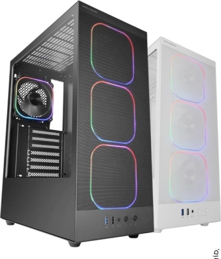 Airflow maxim datorită panoului frontal mesh