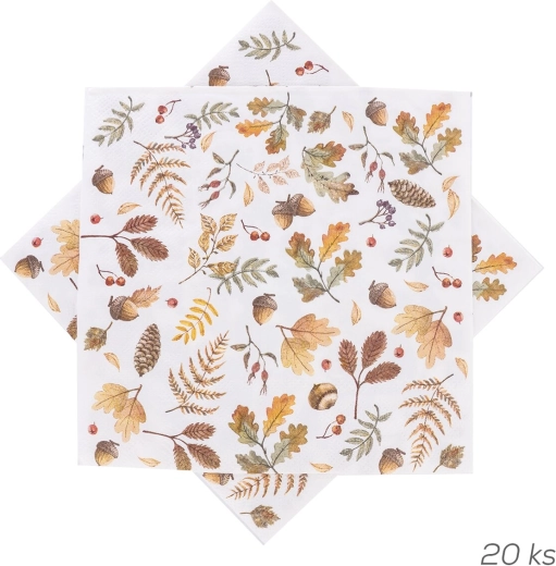 Șervețele din hârtie Toamnă 33 × 33 cm (20 buc.)