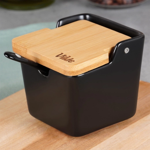 Capac din bambus rabatabil pentru acces rapid