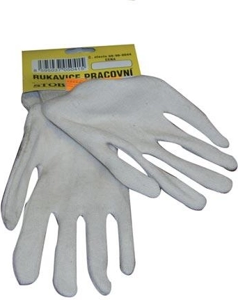 Mănuși fine din bumbac TIT cu manșetă elastică