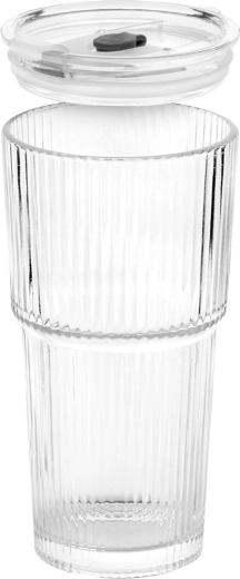 Capac cu etanșare și orificiu pentru pai