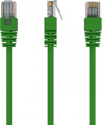 Cablu patch de rețea Cat5e UTP, 1,5 m, verde