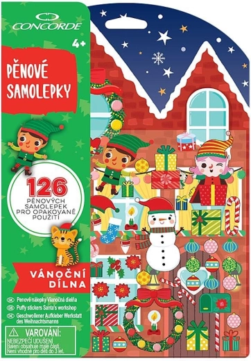 Autocolante din spumă Atelierul de Crăciun CONCORDE