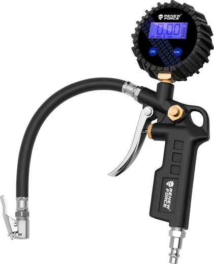 Renew Force pistol digital pentru umflarea anvelopelor cu manometru bw-e02