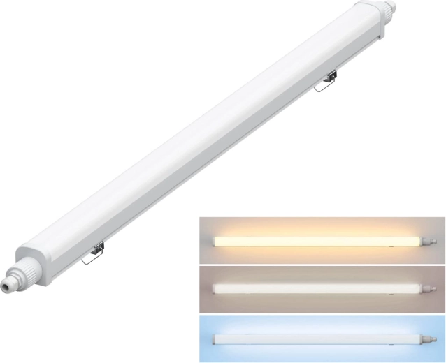 Lampă LED antipraf Solight IP65 cu temperatură de culoare selectabilă, 36 W, 127 cm