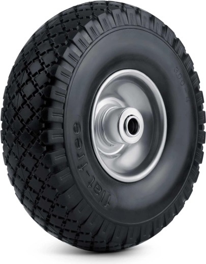 Roată fără cameră pentru roabă 3.00-4 negru-argintiu HUMBERG