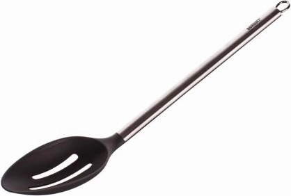 Lingură de bucătărie cu orificii 33 cm din nailon și oțel inoxidabil