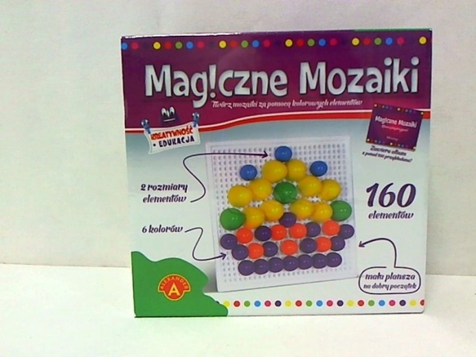Mozaicuri magice – set creativ și educativ 160 buc.