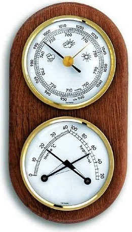 Stație meteo analogică TFA din lemn de stejar