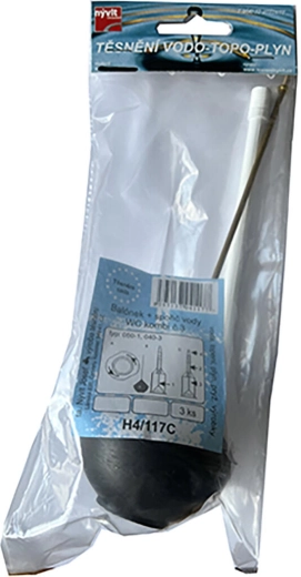 Balon din cauciuc cu tijă din plastic pentru rezervor WC – economizor de apă