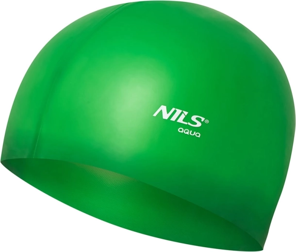 Căciulă de înot din silicon NILS Aqua verde