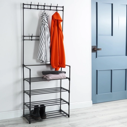 Construcție metalică durabilă în culoare neagră