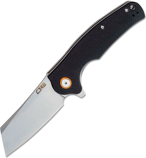Cuțit pliabil CJRB Crag, 8,7 cm, lamă stonewash, mâner G10 negru