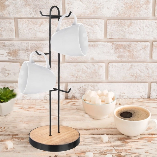 Structură metalică solidă și bază din lemn stabilă