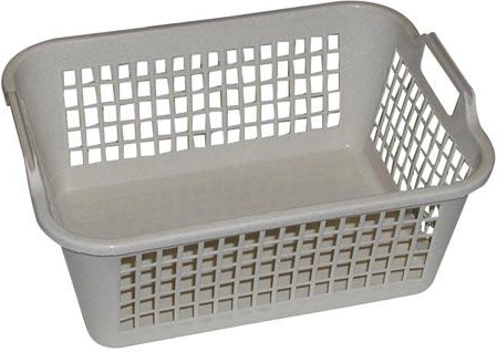Coșuleț din plastic cu mânere 32 × 24 × 13 cm, cu grilaj, mix de culori