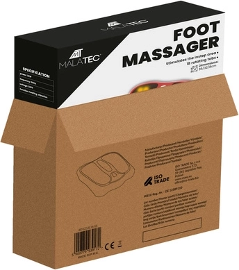 18 noduri de masaj rotative pentru întreaga talpă