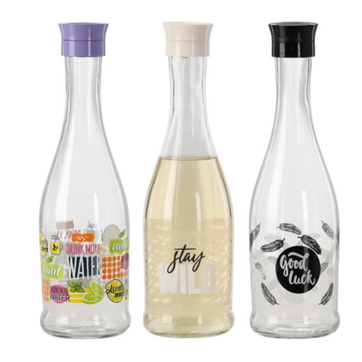 Carafă din sticlă cu dop de plută 1 l GALA