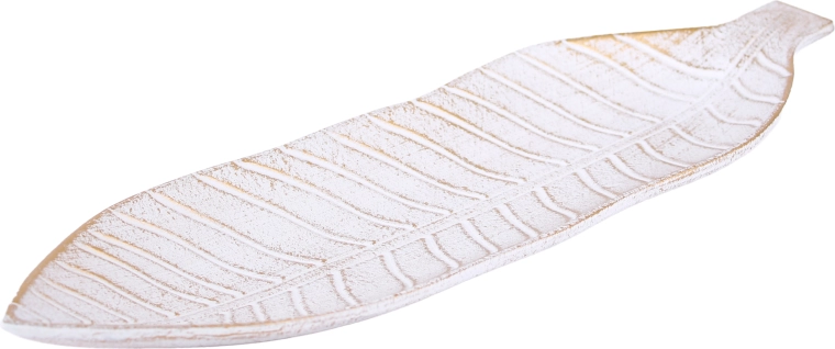 Tavă de servire din lemn TORO în formă de frunză 41 × 12 cm