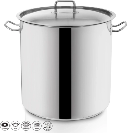 Oală din inox Stock 35 l cu capac
