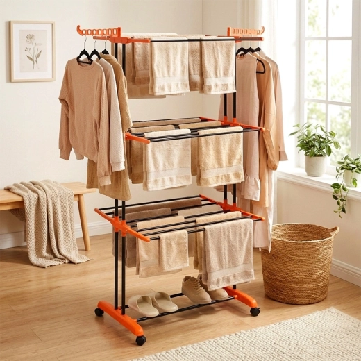 Până la 16,5 m suprafață de uscare pe 24 de tije