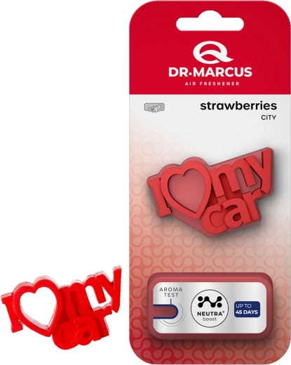 Dr. Marcus City I Love My Car căpșuni – odorizant auto