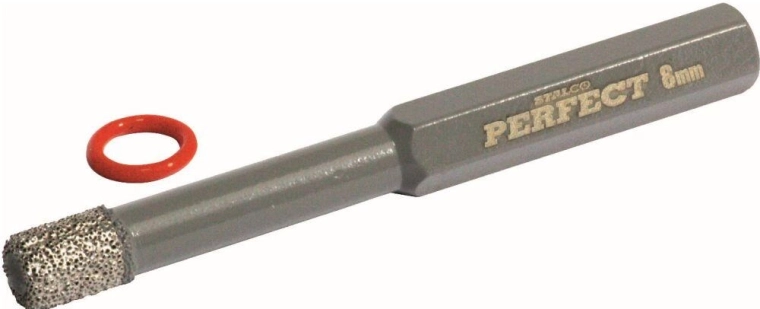 Burghiu diamantat pentru faianță 10 mm cu coadă hexagonală STALCO