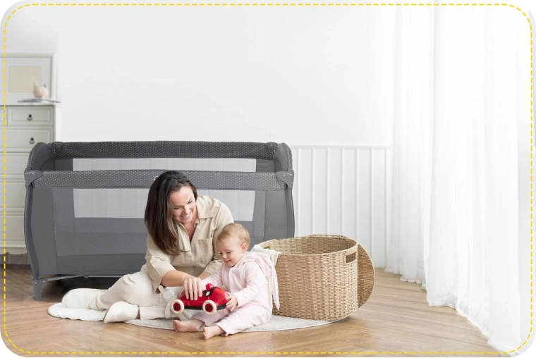 Laterale din plasă respirabilă și vizibilitate asupra copilului