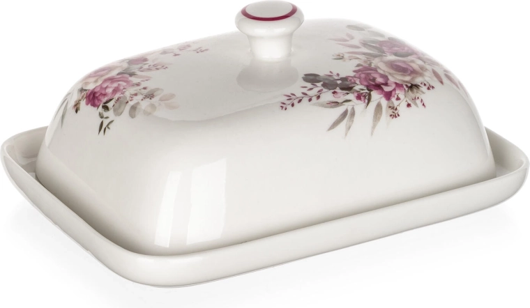 Motiv floral roz delicat pentru o masă elegantă