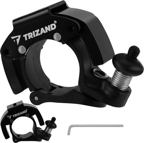 Clopoțel mecanic pentru bicicletă TRIZAND, negru, 100 dB