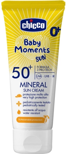 Chicco cremă minerală de protecție solară pentru copii SPF 50+ 75 ml