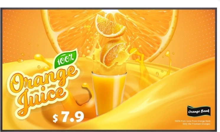 monitor de format mare 43" UHD 500 cd/m² pentru funcționare 24/7