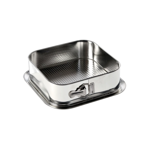 Formă pătrată pentru tort 24 × 24 cm cu bază detașabilă