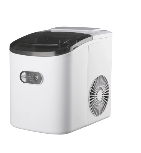 Aparat de gheață – dispozitiv de masă compact, alb