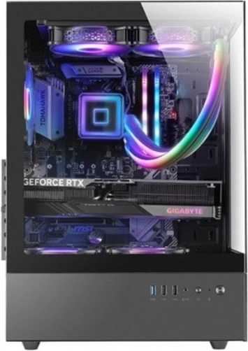 Mars MC-XO carcasă PC ATX cu ventilator FRGB, neagră