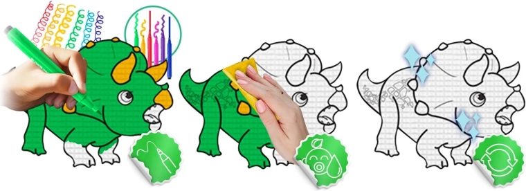 Desenează, șterge și iarăși – distracție nesfârșită fără mizerie