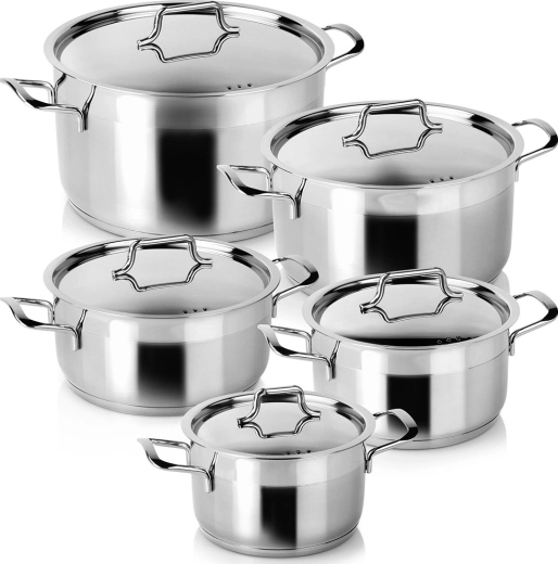 Set de oale din inox ANETT, 10 piese