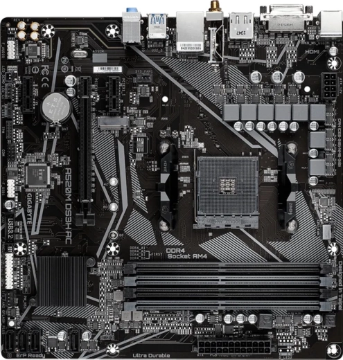 Placă de bază GIGABYTE A520M DS3H AC (AM4, mATX)