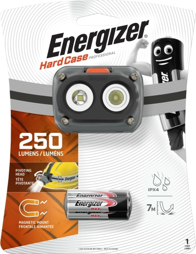 Energizer lanternă frontală magnetică Hard Case Pro, 250 lm, IPX4