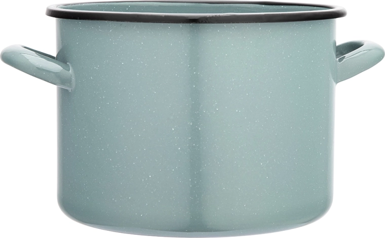 Oală 5,8 l, 22 cm, verde salvie cu efect stropit
