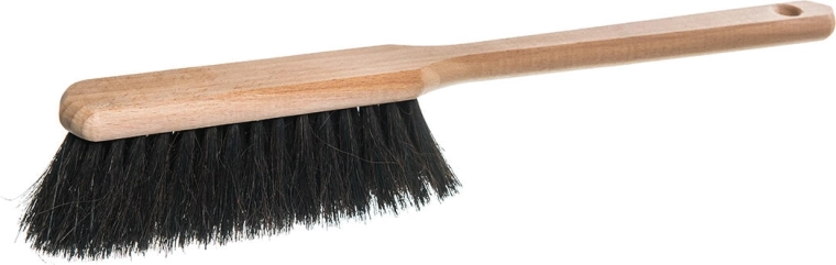 Perie de mână cu 4 rânduri de peri, mâner prelungit, lemn nelăcuit