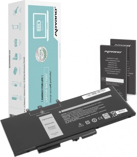 Baterie Movano pentru Dell Latitude 5280, 5480, 5490 și 5590 (GJKNX) 8500 mAh